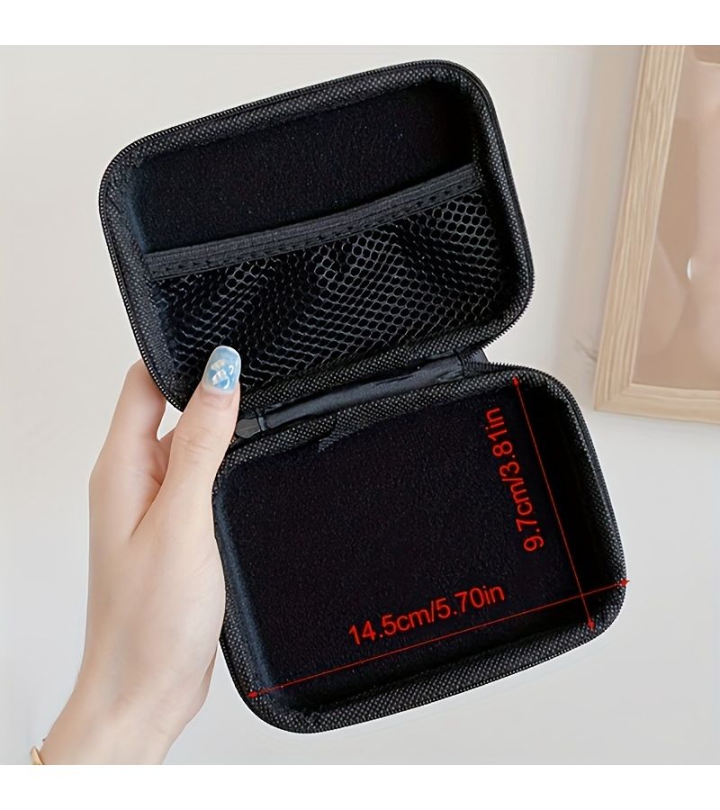 Eva Hard Shell Heart Shaped Digital Accessories Organizer Pouch For USB Cables And SD Cards - Image 3