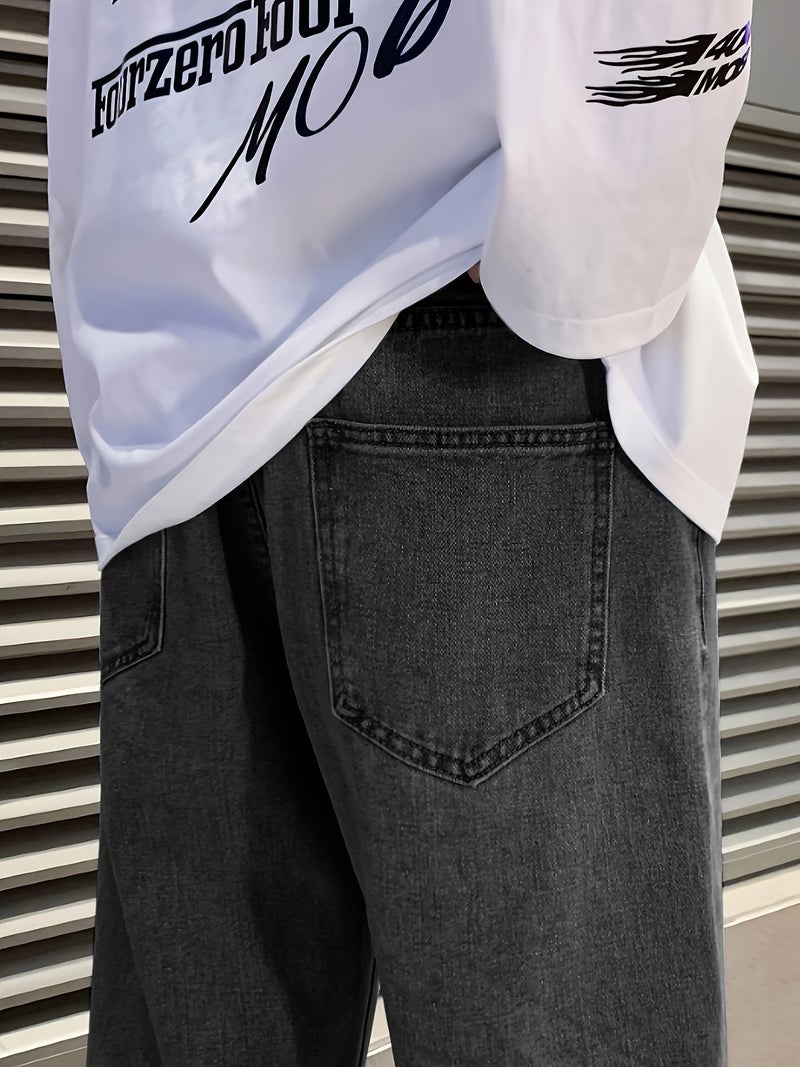 Men'S Loose Wide-Leg Jeans - Image 5