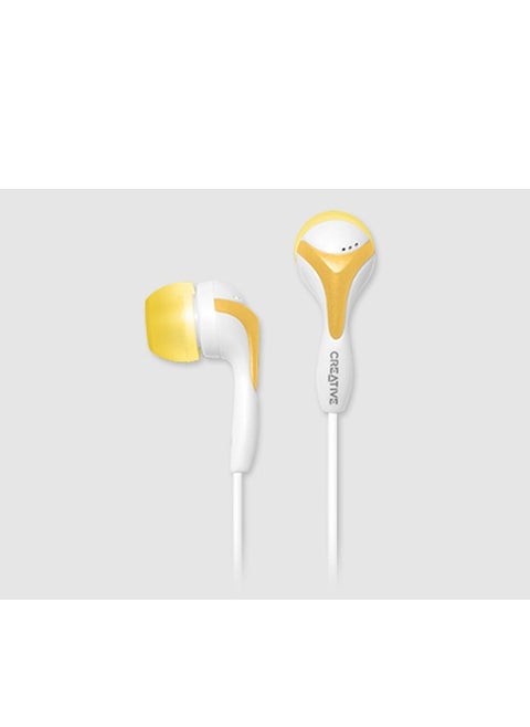 In-Ear Wired Headphones yellow