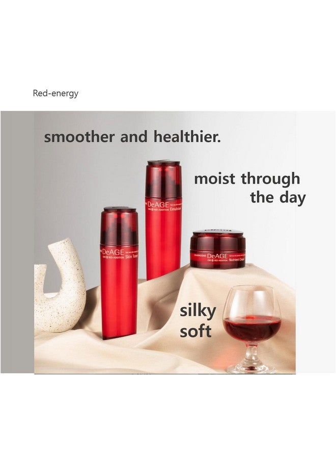 تشارمزون مجموعة Deage Red Addition مكونة من 3 قطع من النبيذ الأحمر المضاد للشيخوخة للعناية بالبشرة الروتينية والترطيب المغذي (10.98 أونصة سائلة) - Image 4