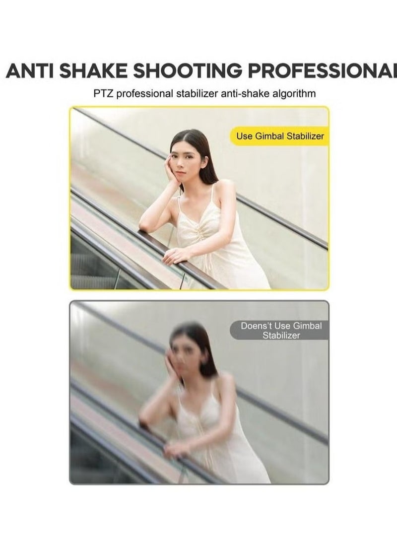 JAJEEK Gimbal-P66 Gimbal Stabilizer Stand Selfie Stick – 3-Axis Motorized Stabilization, Adjustable Tripod, Bluetooth Control, Perfect for Smooth Videos and Photos, Compatible with Smartphones - Image 4