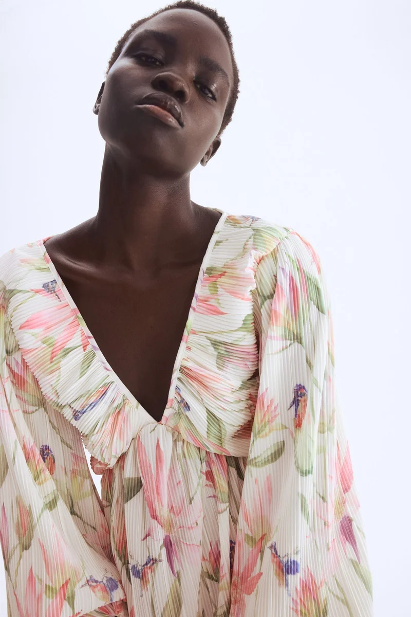 H&M Plissé dress