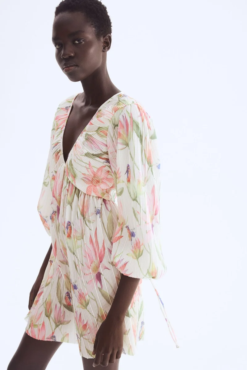 H&M Plissé dress
