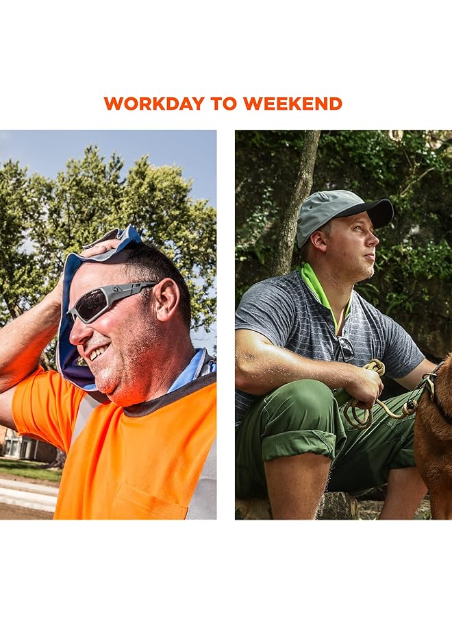 Ergodyne Chill Its 6602MF Cooling Towel Soft Microfiber Material UPF 50+ Blue 41" x 9.84" - Image 5