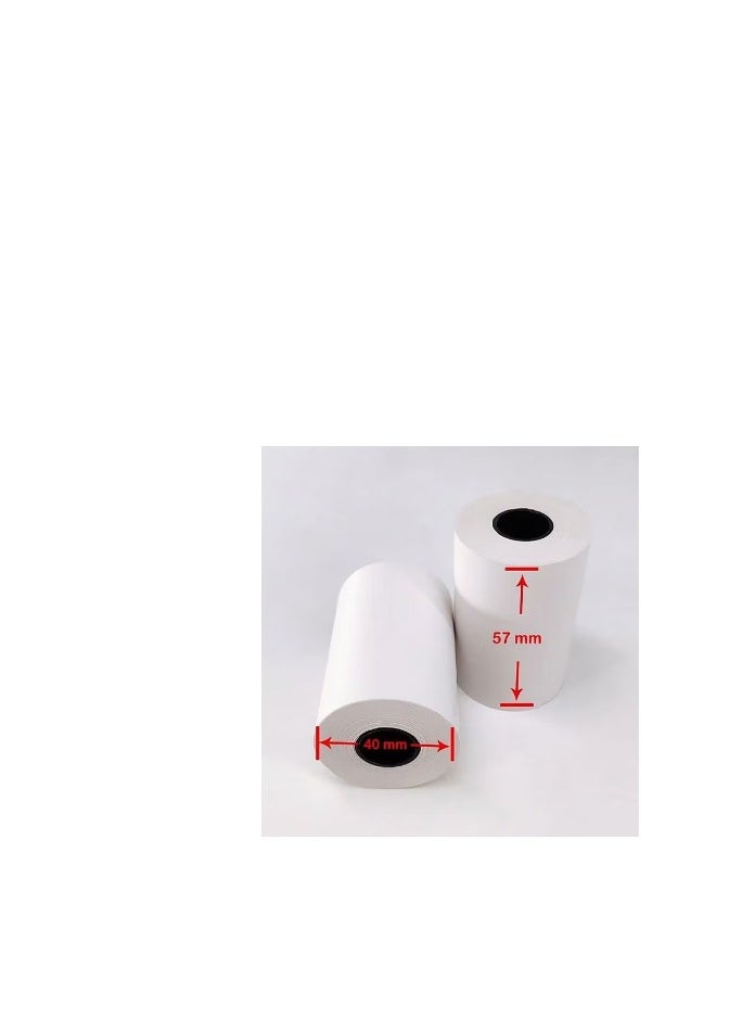 Terabyte Cash Register Paper 57x40 mm Printed thermal POS Paper Receipt 10 Rolls  - Image 3