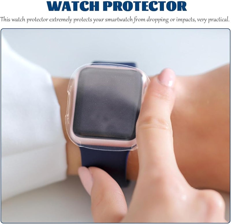 4Pcs Transparent TPU Watch Covers For Sense Anti Scratch Screen Protectors Lightweight Flexible Cases - Image 4