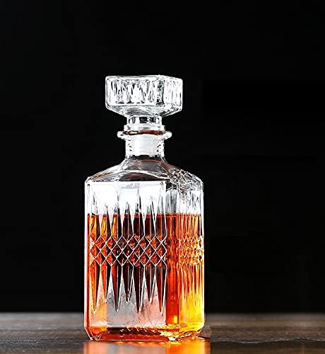 Dianna Sales Dianna Sales Whiskey Decanter Sets,Crystal Whiskey Decanter, Lead Free Whiskey Glass and Decanter Set,Whiskey Decanter Sets for Men, Father's Day, Birthday, Anniversary (Whiskey Decanter)  - Image 1