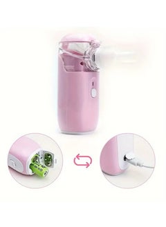 Arabest Portable Nebulizer, Effective Handheld Mesh Nebulizer Machine for Kids Adults, Breathing Machine Nebulizer Inhaler Home Use Travel Friendly, Pink  - Image 3