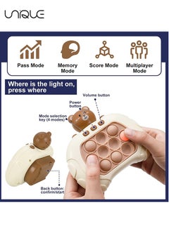 Pop Fidget Games for Kids - Decompression Breakthrough Puzzle Game Machine - Push Bubble Pop Puzzle Game - Quick Push Game Console - Push Button Toy for Kids Girl Boy Birthday Gift - Brown - pzsku/Z7F5BA740BD651ED9CFB2Z/45/_/1700726833/7c4c41fa-5320-43d5-9945-686cdb1cc1b4