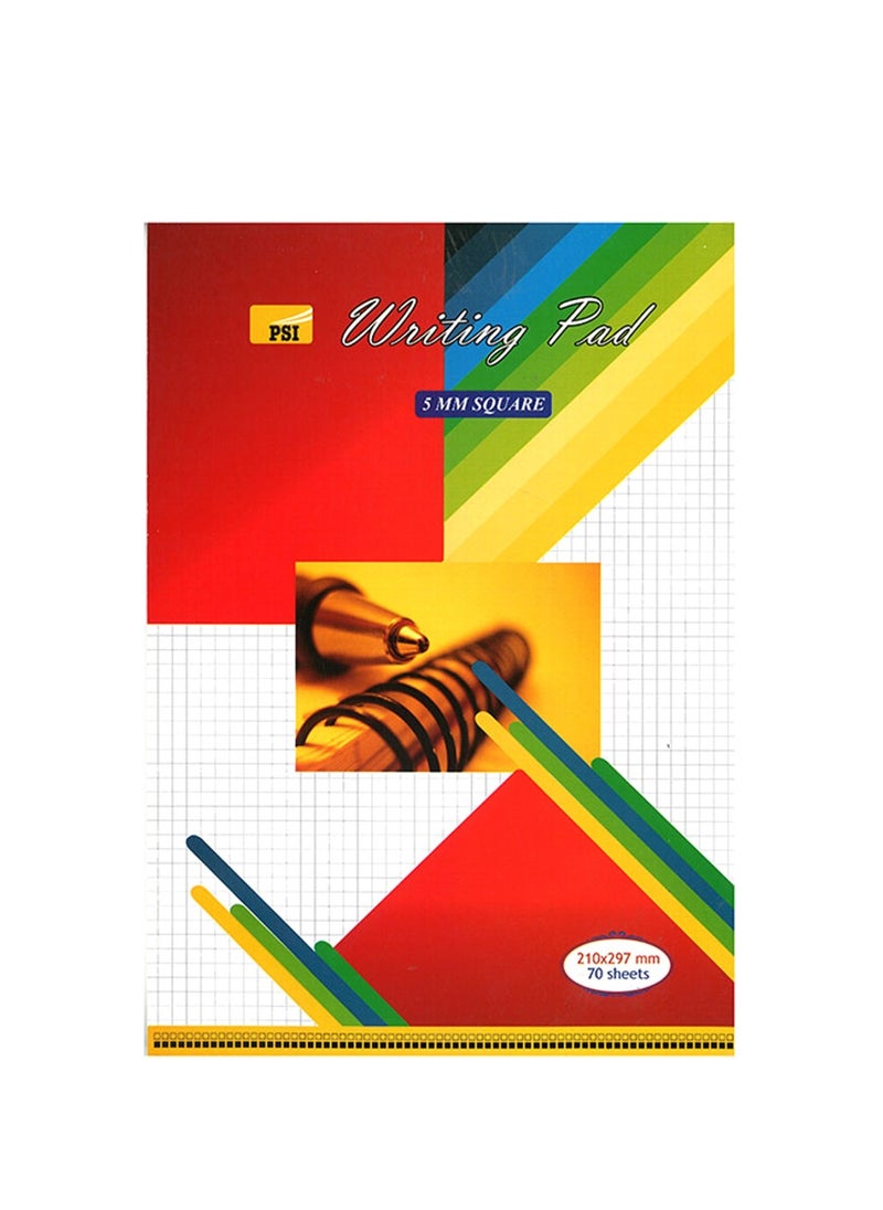 Psi Square Writing Pad, 5mm Multicolour  - Image 1