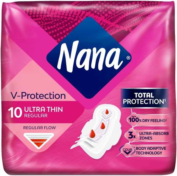 Nana Ultra Normal Wings Sanitary Pads - 10 Count - Image 1