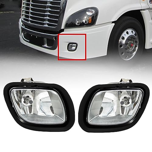 TEAYIR LEAVAN Front Fog Light Lamp Assembly Fit for Freightliner Cascadia 2008-2016 Driving Side&Passanger Side - Image 1