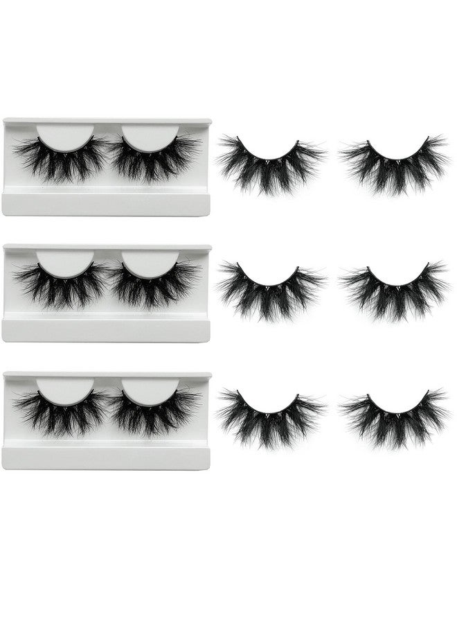 mikiwi Real Mink Lashes Mikiwi Eyelashes 5D Mink Eyelashes Super Fluffy Long Dramatic Eyelashes Thick Handmade Full Strip Lashes Crueltyfree Lash 2022Mm 3D Mink Lashes - Image 3