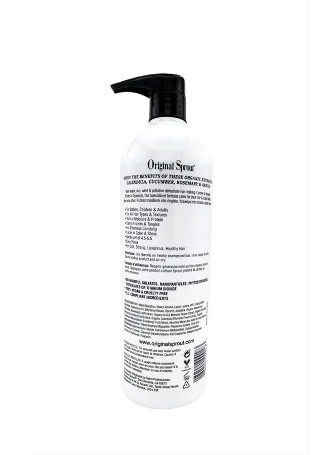Original Sprout Classic Deep Conditioner for Dry or Damaged Hair, For Baby's, Toddlers, Kids, Teens, and Adult Women & Men, For All Hair Types including Curly, (32 oz/Ounce) - Image 3