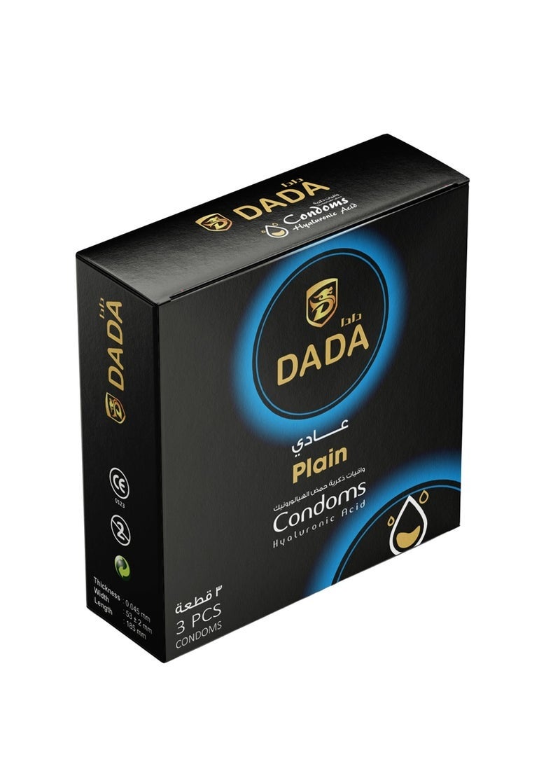 DADA CONDOMS PLAIN 3'S - Image 1