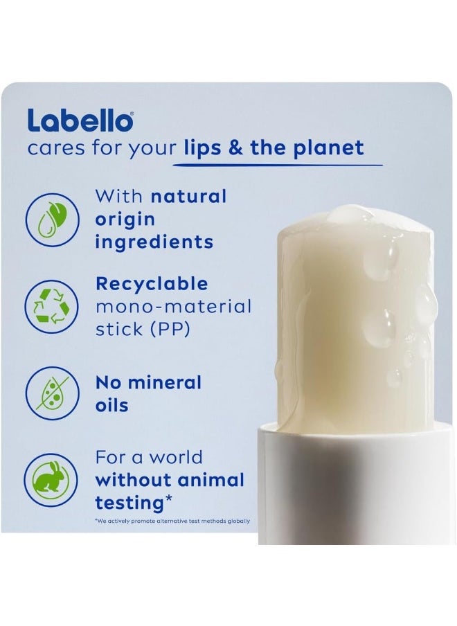 Labello - Labello Men Active Lip Balm, SPF 15, 24H Melt-In Moisture, with naturally derived ingredients, Mineral Oil Free, Fragrance Free, 4.8g - Image 1