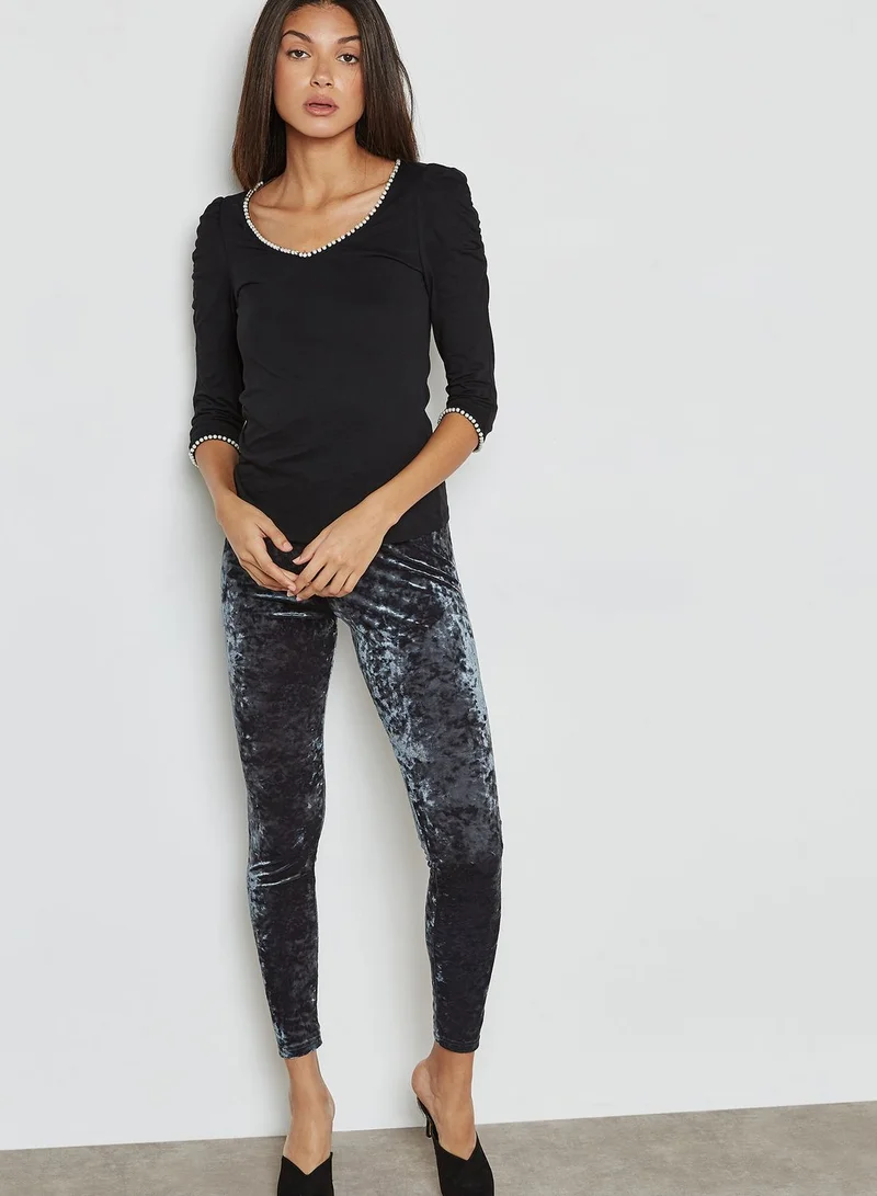 DOROTHY PERKINS Crushed Velvet Leggings