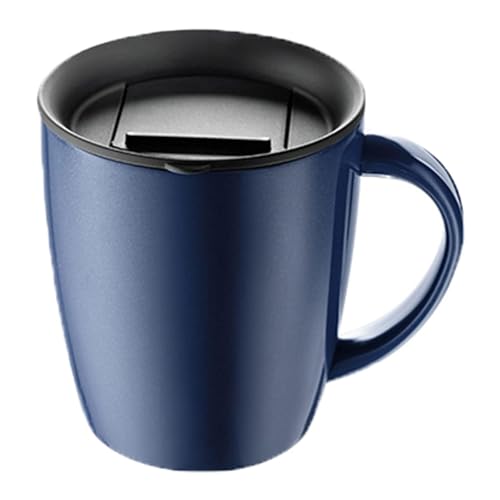 PARACITY Insulated Coffee Mug Stainless Steel Coffee Mug with Lid Handle Double Wall Vacuum Travel Mug Camping Tumbler Cup Men Women 12 oz (Blue) - Image 1