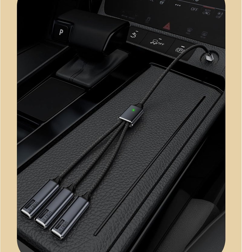 Plug and Play USB C Hub for Travel Office Use with Enhanced Convenience Portable USB Line - Image 3