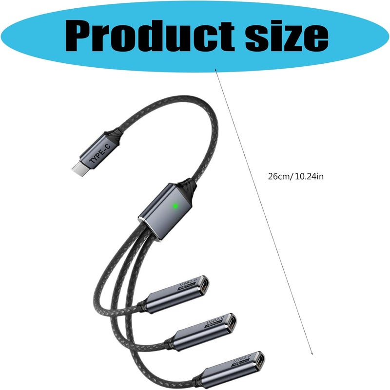 Plug and Play USB C Hub for Travel Office Use with Enhanced Convenience Portable USB Line - Image 4