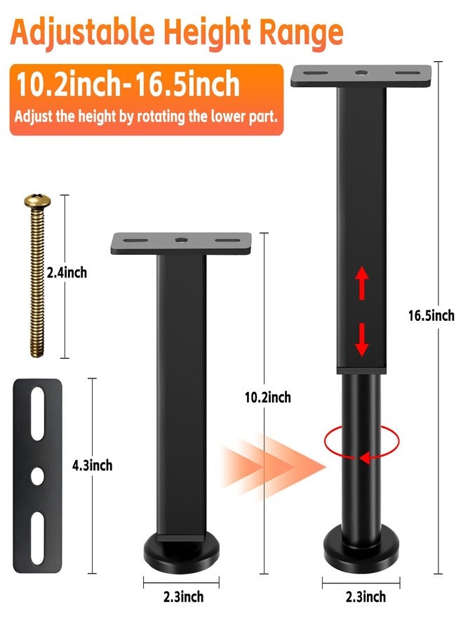 NESAPTO Bed Support Legs (9.8"-16.9" (4pcs)) - Image 2
