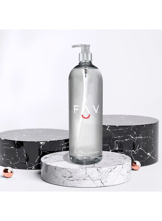 FAV زيت تشحيم شخصي فاخر قائم على الماء، 33.5 أونصة سائلة - Image 2