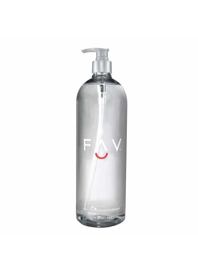 FAV زيت تشحيم شخصي فاخر قائم على الماء، 33.5 أونصة سائلة - Image 1