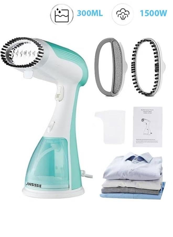 Garment Steamer Iron,High-Power Handheld Garment Steamer Clothes Steamer Portable Steam Iron 30s Fast Heat-up Ironing Wrinkle Remover -1500W 300ML 