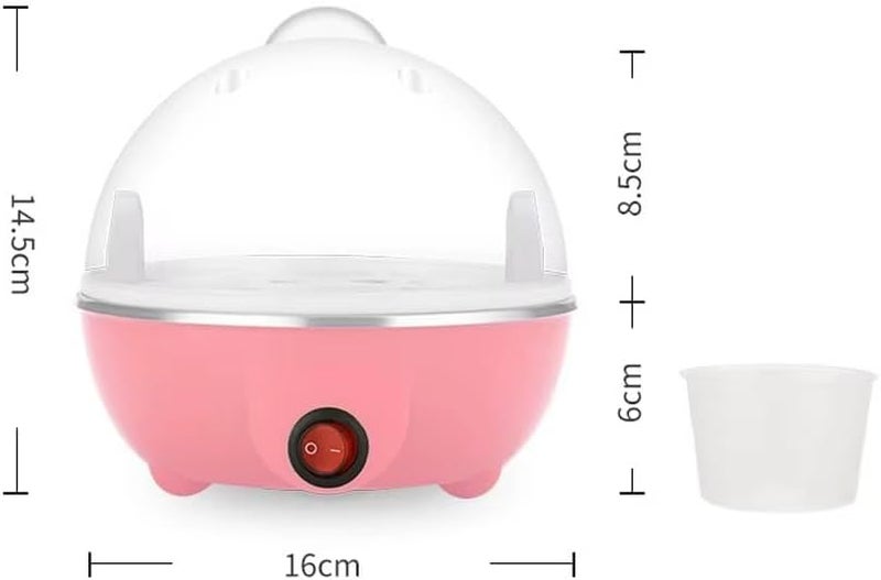 Biki Egg Boiler 350W – 7 Egg Capacity, Lightweight Electric Egg Cooker with Auto Shut-Off & Indicator Light | سلاقة بيض على شكل دجاجة 350واط | (Pink) - Image 2