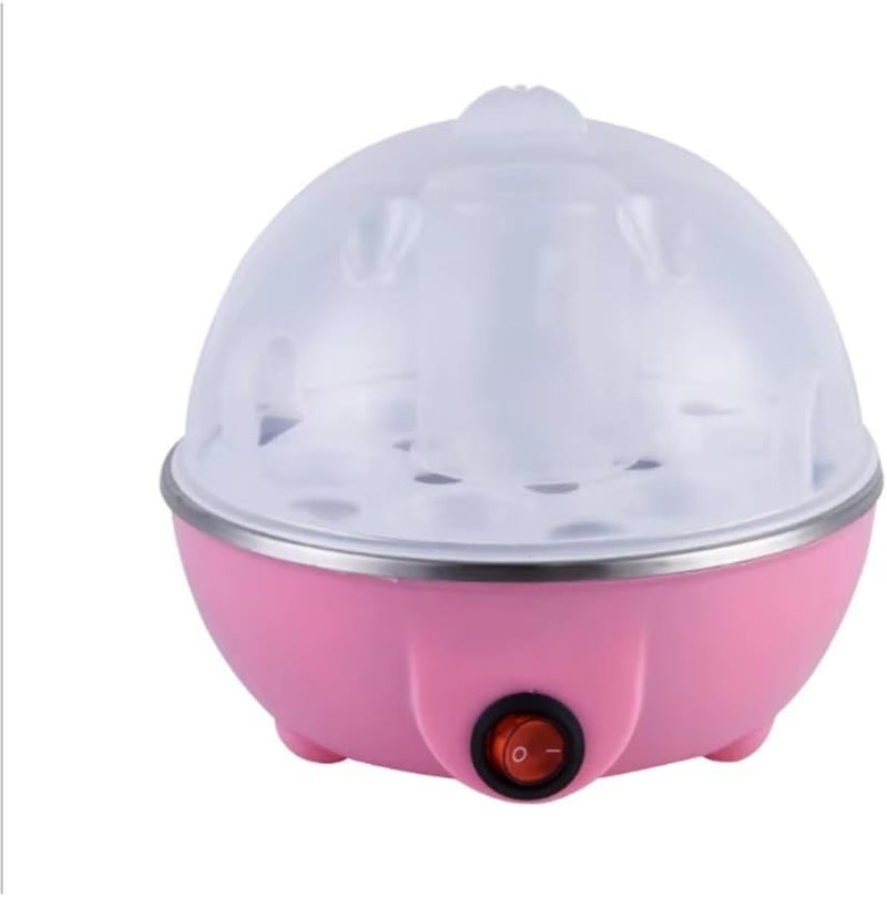 Biki Egg Boiler 350W – 7 Egg Capacity, Lightweight Electric Egg Cooker with Auto Shut-Off & Indicator Light | سلاقة بيض على شكل دجاجة 350واط | (Pink) - Image 1