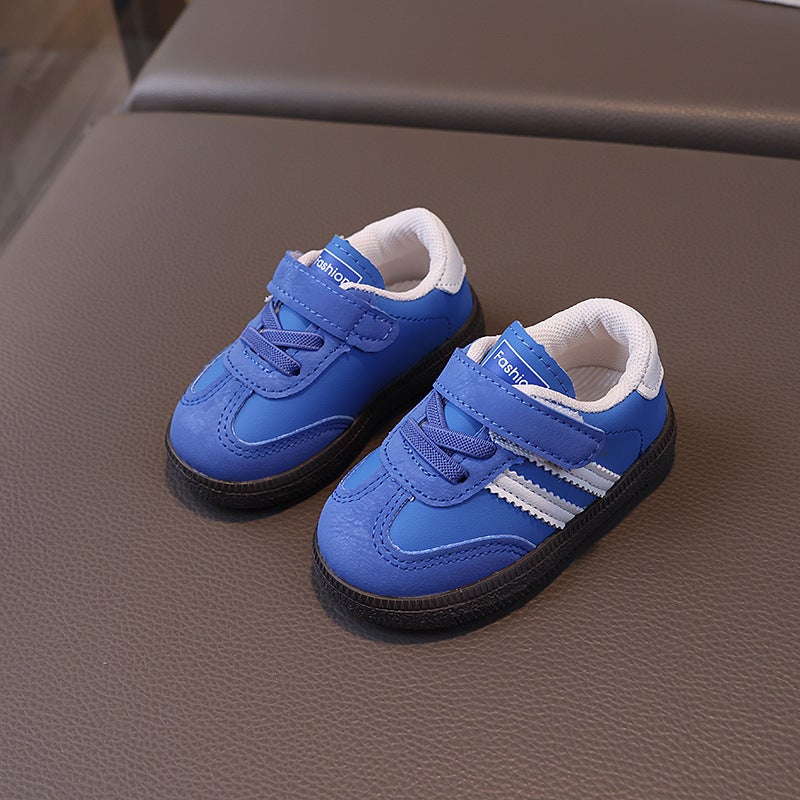 Spring Autumn Kids Multi-Color Trainers Blue 
