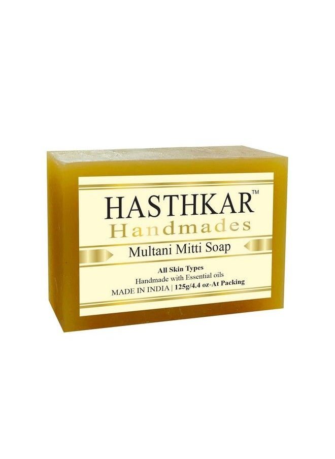 byPurenaturals Hasthkar Natural Herbal Handmade Multani Mitti Organic Soap With Essential Oils For All Skin Types For Men And Women For Whole Body Acneprone Skin (125 Grams)  - Image 2