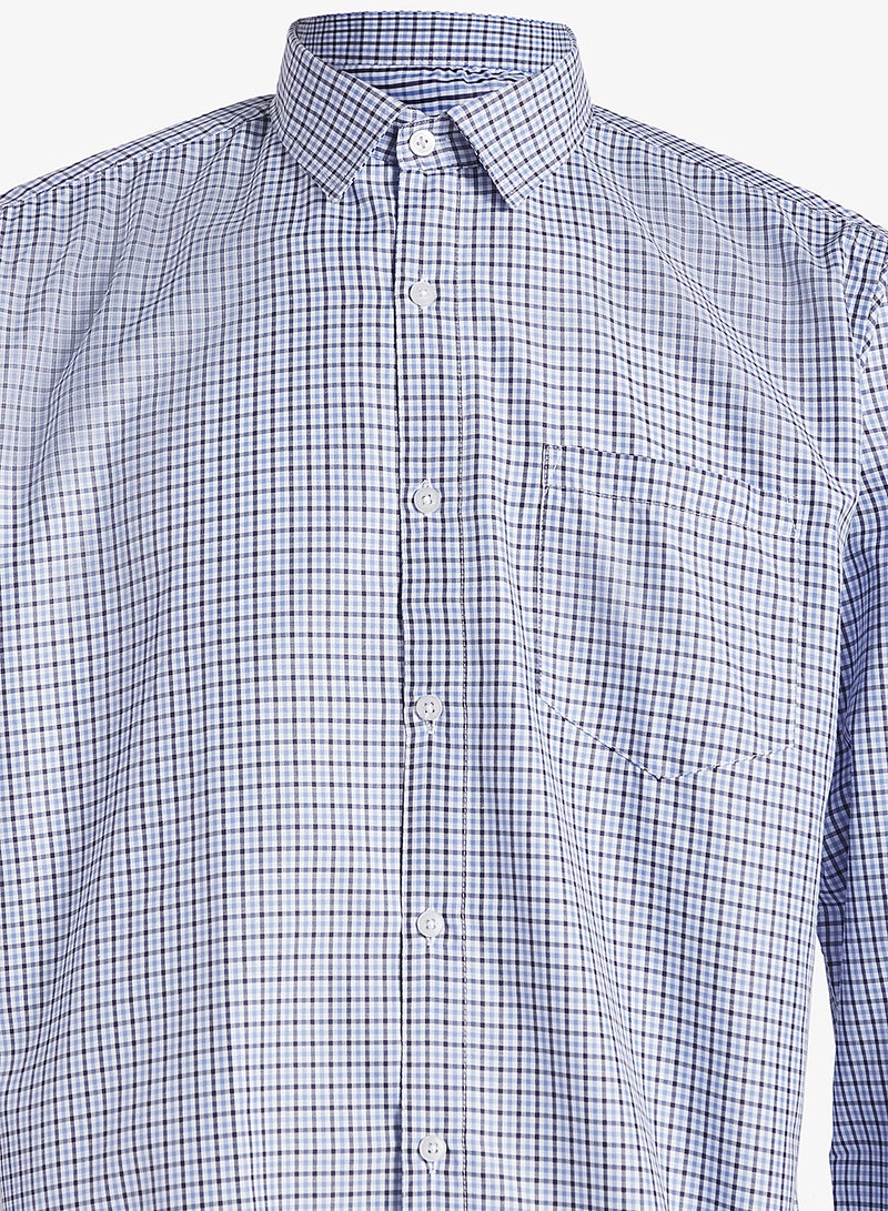 Robert Wood Multi Check Semi Formal Shirt - Image 3