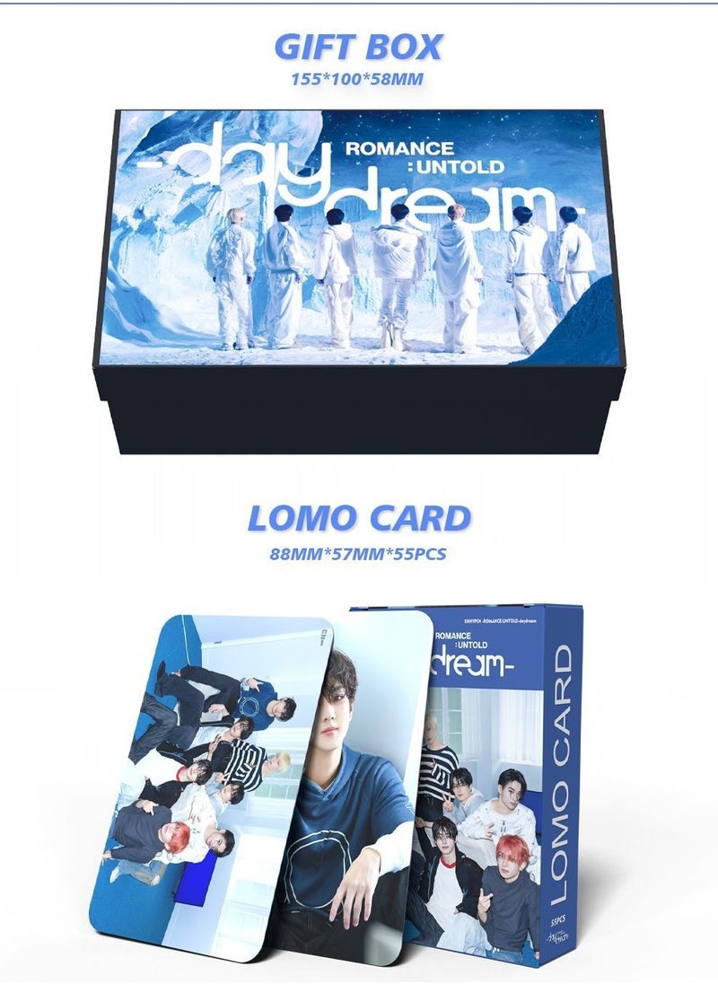 EHOME ENHYPEN Album Daydream Gift Box With Lomo Cards, Acrylic Stand, Hand Account Tape, Keychain, Lanyard, Stickers, Photo Card  - Image 2