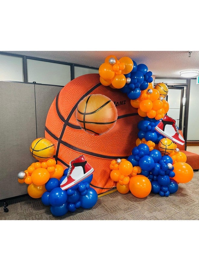 CYMYLAR Basketball balloons sports party supplies basketball shoes balloon basketball snesker shoes balloon for men teen boys birthday party decoration  - Image 3