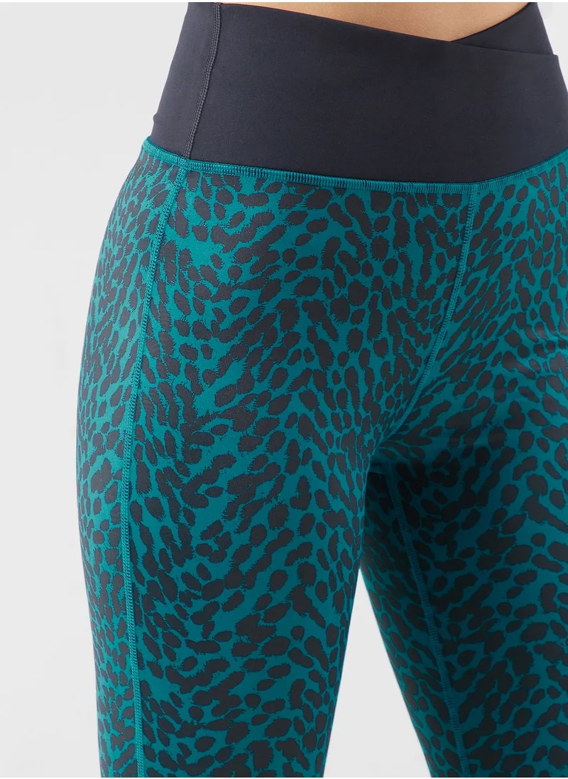 SKECHERS Dvf Gosculpt Wrap Waist Print Leggings