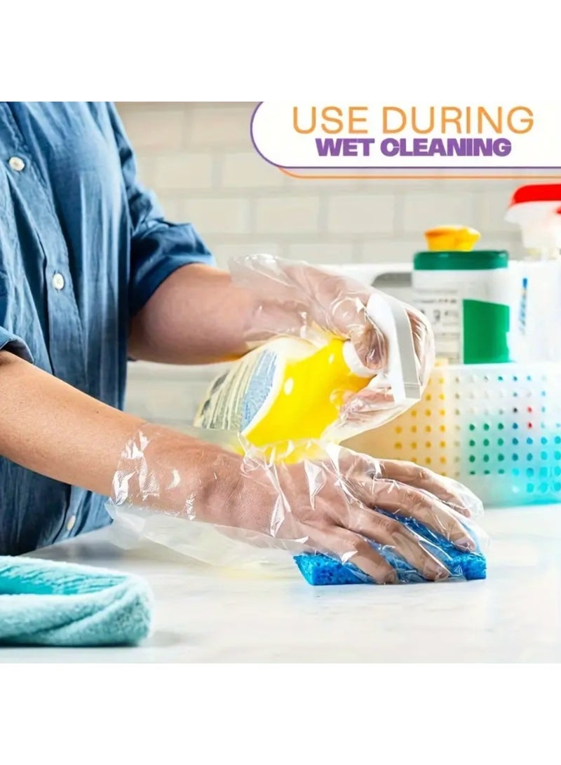 200pcs Disposable Gloves Disposable Gloves for Kitchen, Catering And Household Dishwashing And Cleaning, Household Cleaning Gloves - Image 3