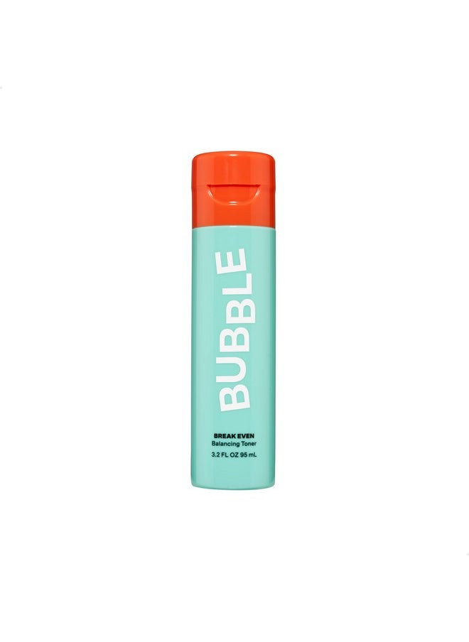 Bubble - Skincare Break Even Balancing Face Toner - Gentle Exfoliating Toner & Pore Minimizer For Normal To Oily Skin Types - Skin Care Formulated With Green Tea Extract And Niacinamide (100Ml) - Image 1