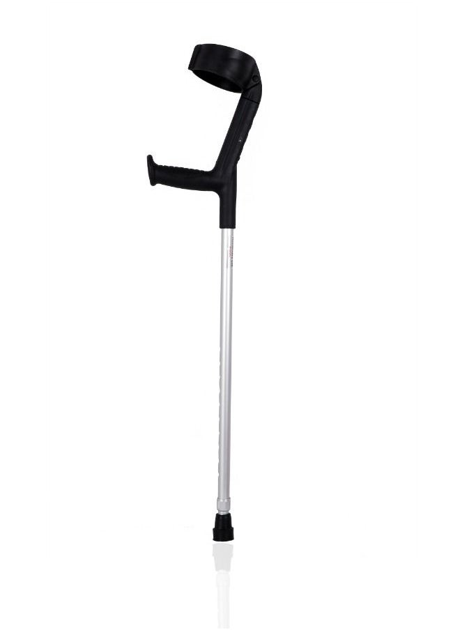 3W Healthcare - 3W Elbow Crutch - Single, Walking Stick Adjustable Height Wrist Handle, Mobility Aids Support Legs suitable for adults, seniors, and individuals with bone fractures - Image 1