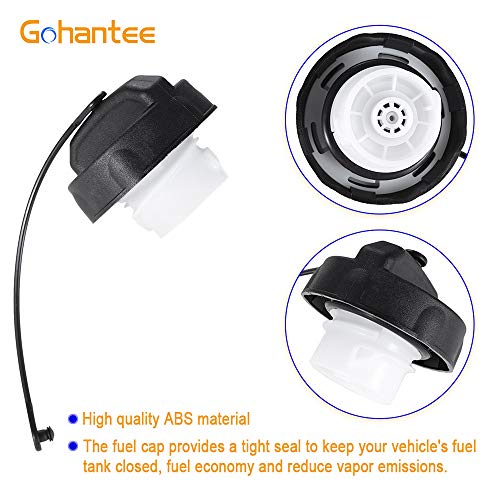gohantee Fuel Gas Cap 52030377AB 5278632AG Compatible with Chrysler 300 PT cruiser, Dodge Caliber Challenger Charger Dakota Durango Ram 1500 2500, Replacement for Jeep Compass Grand Cherokee Patriot, Ram - Image 4
