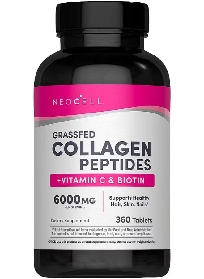 نيوسيل سوبر كولاجين + فيتامين سي والبيوتين ، 360 حبة - Image 1