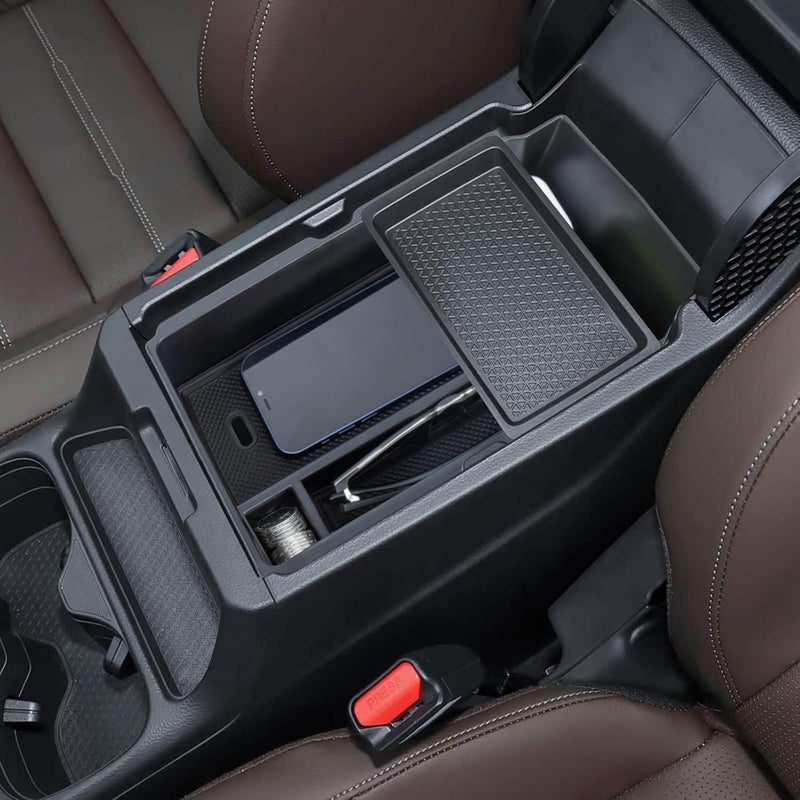 Neepiar Center Console Organizer for 2023-2026 Honda CR-V - ABS Plastic Insert with Coin and Glass Holder - Image 2