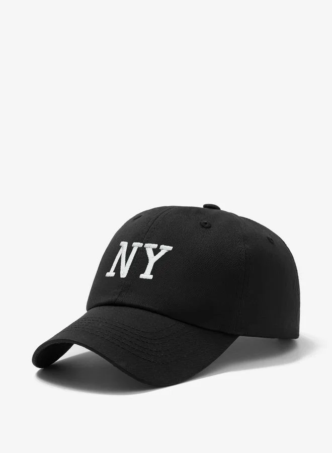 Take Two Black Slogan Embroidery Baseball Cap