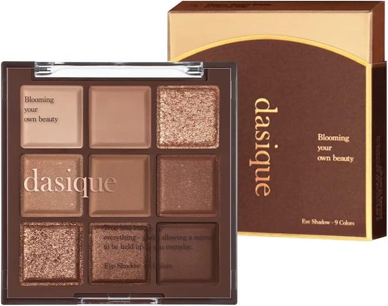 DASIQUE Shadow Palette #11 Chocolate Fudge - 9 Blendable Eye Shadow Shades with Smooth Matte and Shimmer Finishes - Image 1