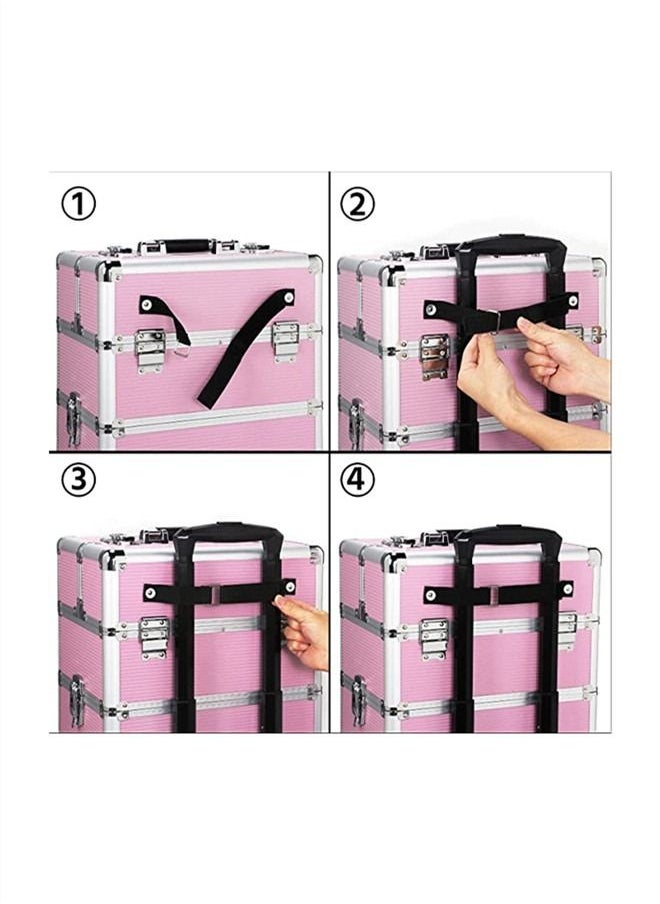 Generic - Four-layer Professional Trolley Makeup Box  Large Capacity Multi-layer Vanity Case With 4 Wheels - Image 1