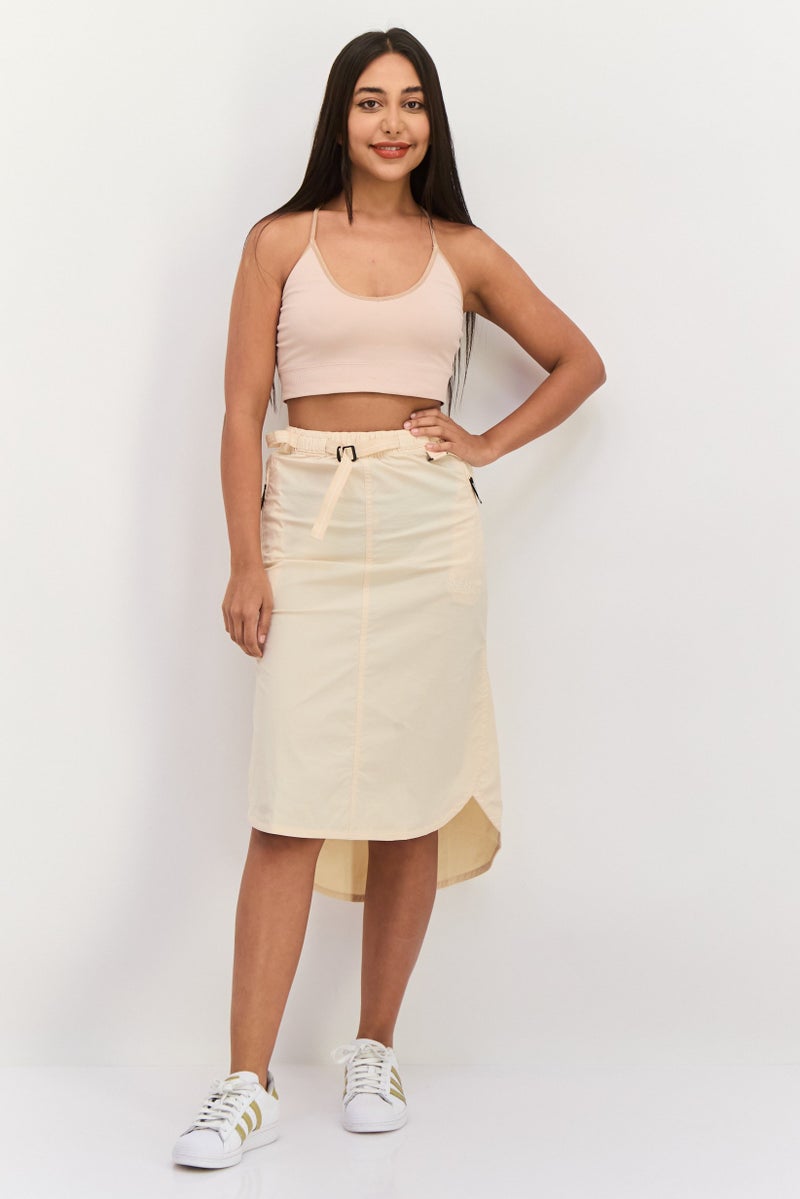 adidas Originals Women Sportswear Fit Outdoor Skirts, Beige  - Image 4