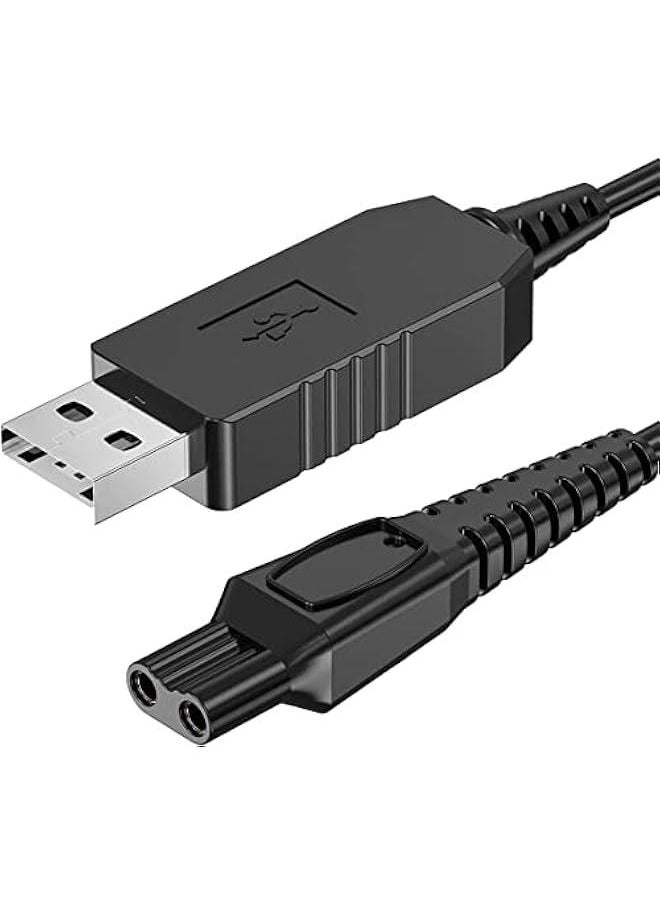 Generic HQ8505 Shaver Charger Cable 5V USB Fit for 3000 5000 7000 Series Norelco HQ8505 mg7750 mg7790 Electric Shaver Replacement Charging Adapter Charging Cord (5V USB)  - Image 1