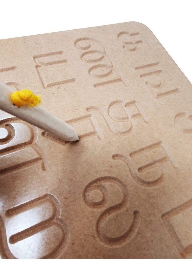 Mojo Toys Wooden Reversible Tamil Writing Alphabet Vowels consonants Tracing Boards Slate with Dummy Pencil Learning Board Games Puzzles Toys for Kids Boys Girls Children Age 2 3 4 Years (Vowel),1 pc - Image 5