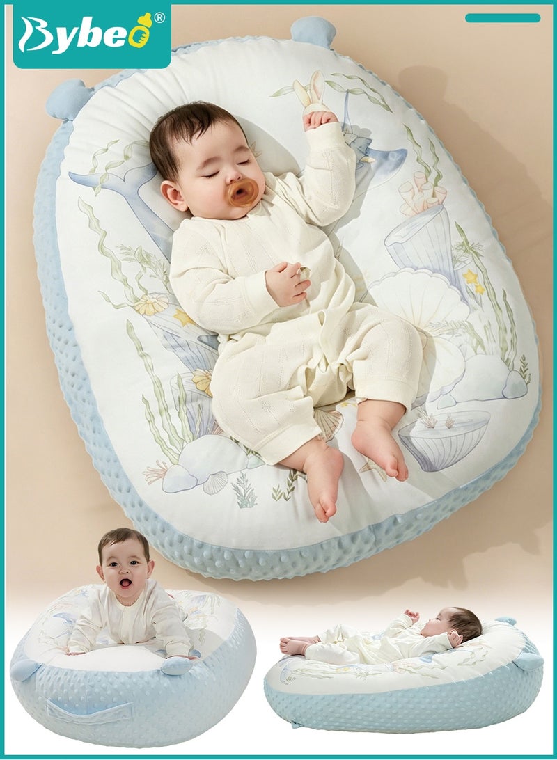 Bybeo Newborn Nursing Pillow, Multifunctional Baby Wedge Pillow, Double-Sided Anti-Reflux Baby Lounger, Baby Feeding Support Pillow for Bottle & Breast Feeding - Image 1