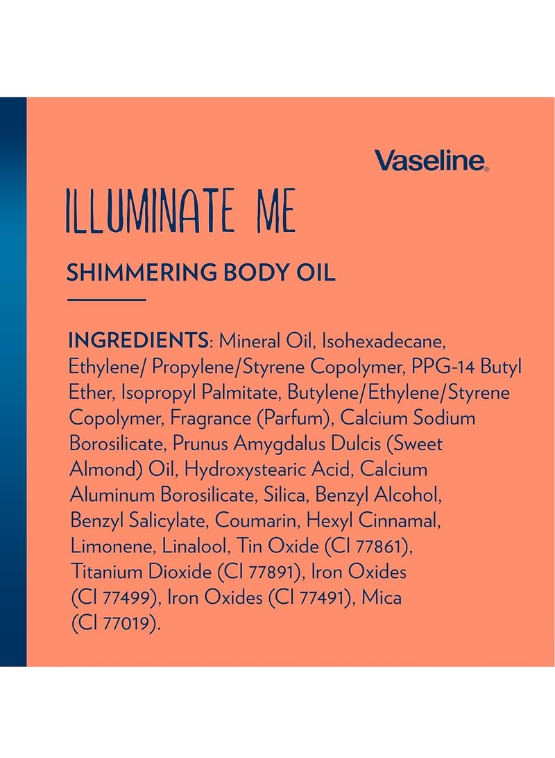 Vaseline Illuminate Me Shimmering Body Oil 3, Travel-Friendly 3-Pack – Glow Up Essentials for Melanin-Rich Skin, 3.3 Oz Ea - Image 3